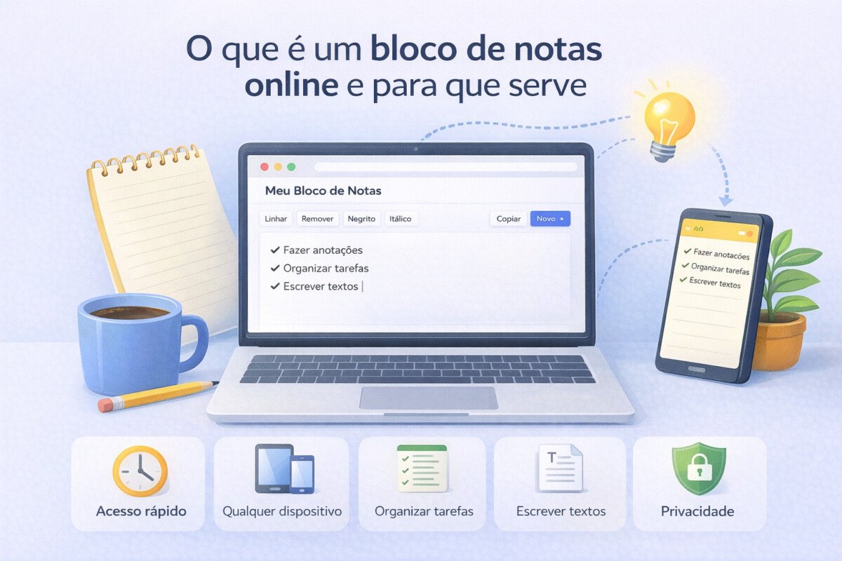 O que é um bloco de notas online e para que serve